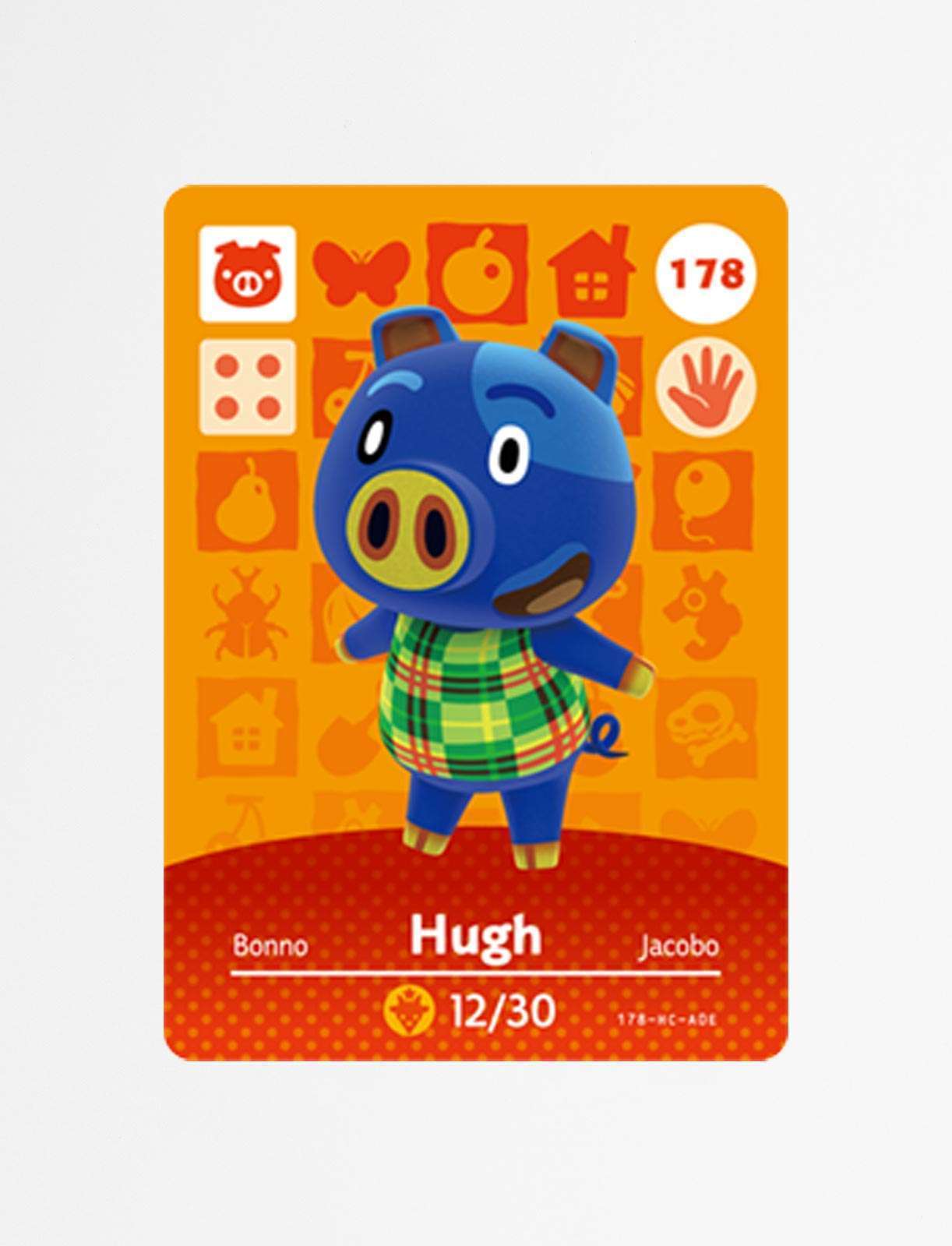 Animal Crossing Cards Series 2 – 178 Hugh – Poku.no
