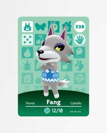 Animal Crossing Amiibo Cards Series 4 - 338 Fang