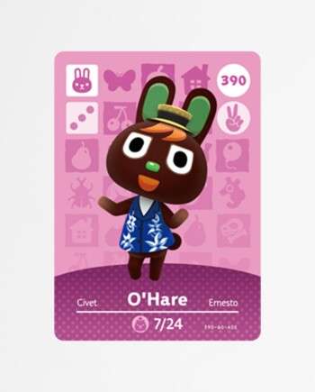 Animal Crossing Amiibo Cards Series 4 - 390 O'Hare
